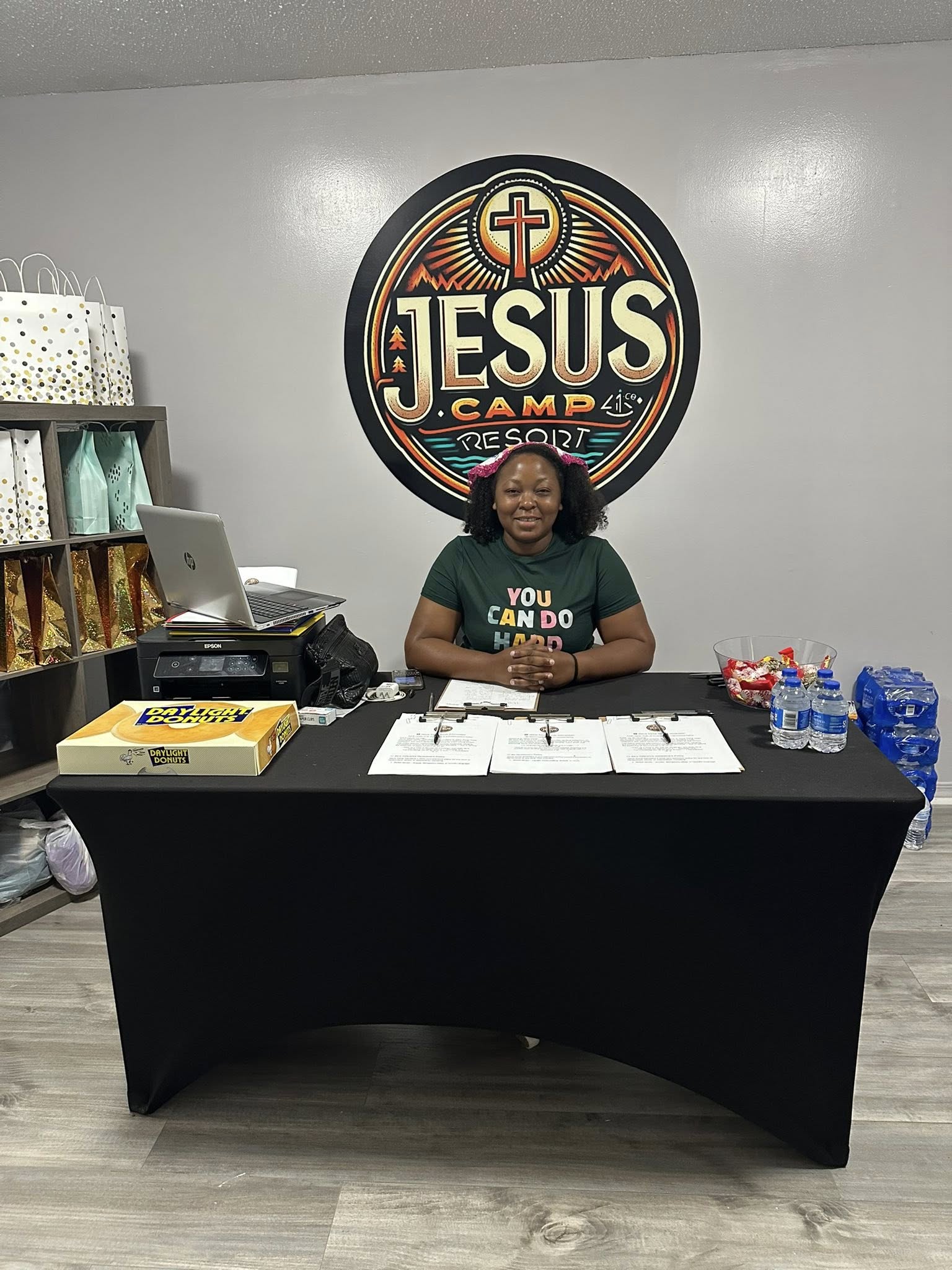 Reservation specialist at the front desk